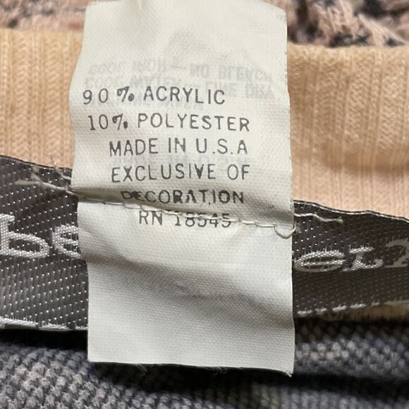 Vintage Leigh Karmitz for Periphery Pink Gray Zip Cardigan Sweater Sz Small - Picture 4 of 5